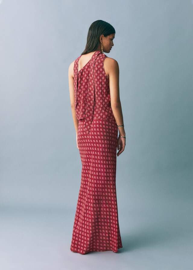 Mango Falda Larga Estampada