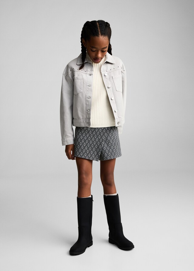 Mango Falda Pantalón Estampada