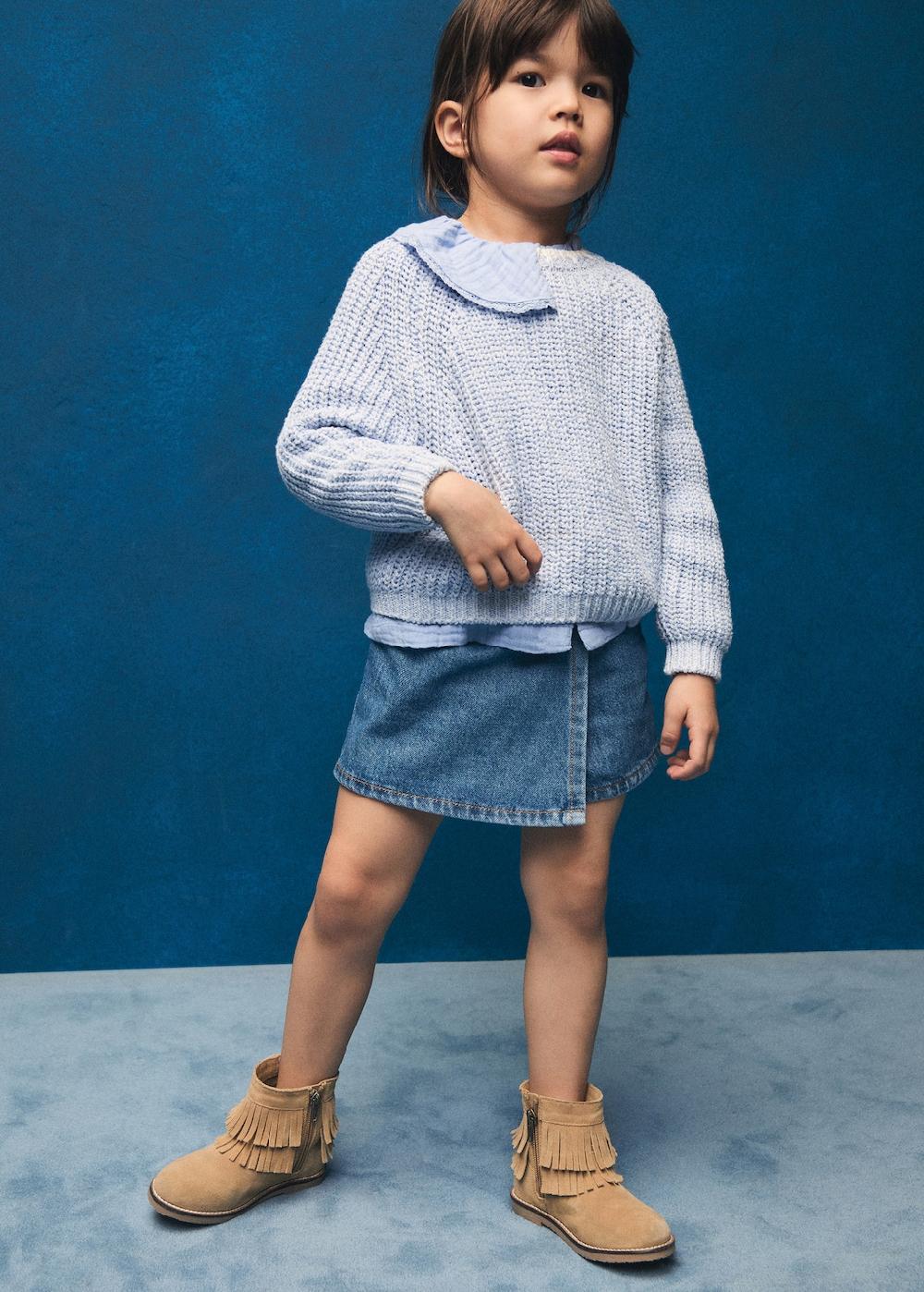 Mango Falda pantalón vaquera