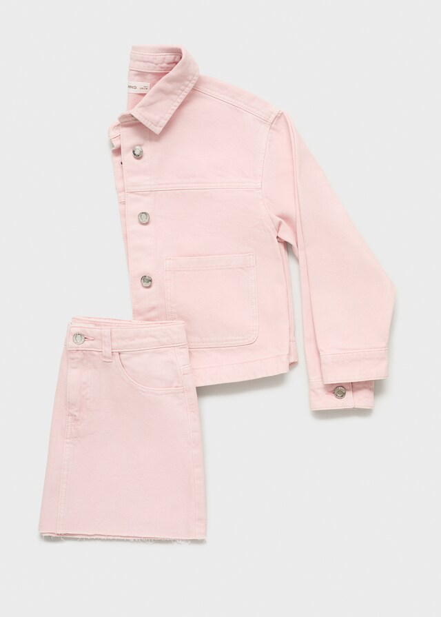 Mango Falda Vaquera Bajo Deshilachado