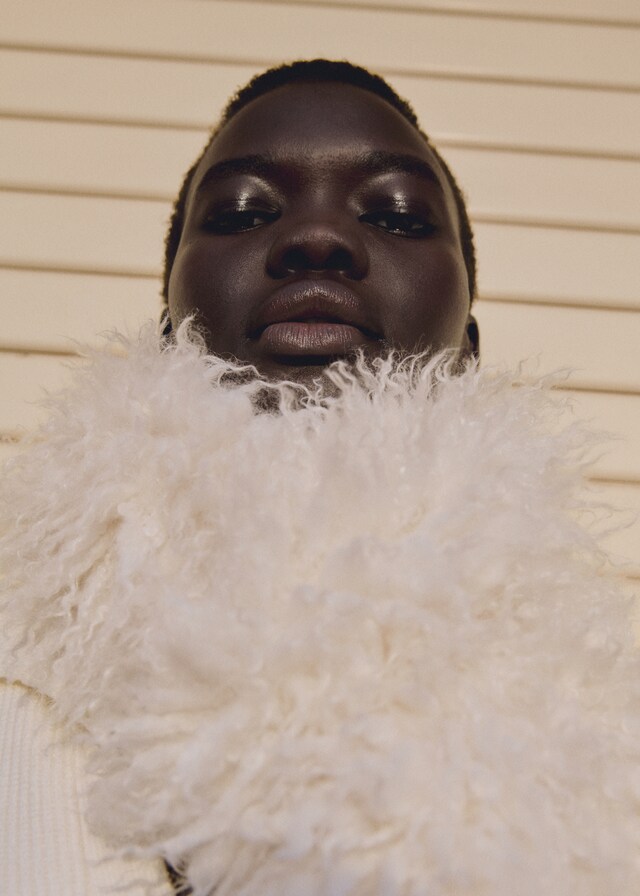 Mango Fular Efecto Pelo