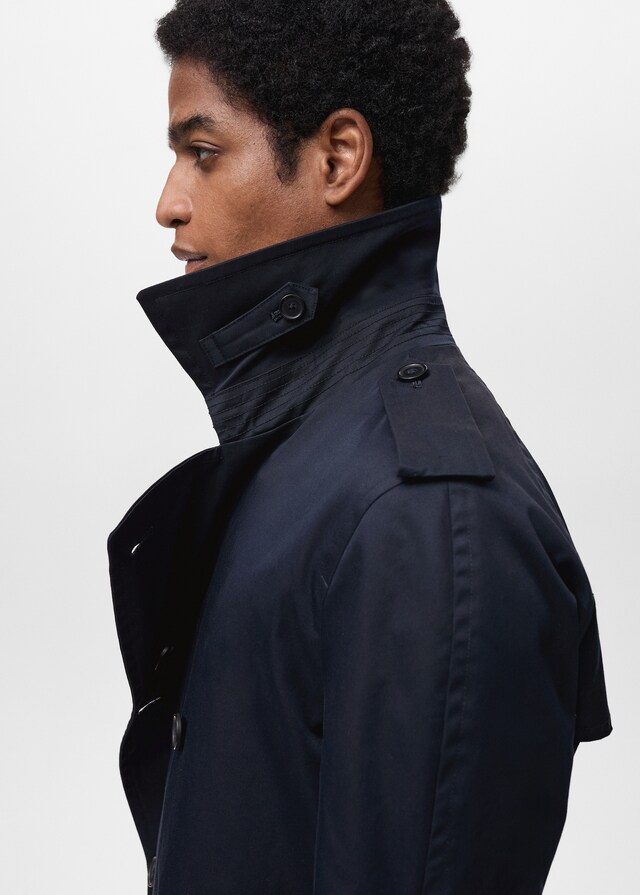 Mango Gabardina Cinturón Water Repellent