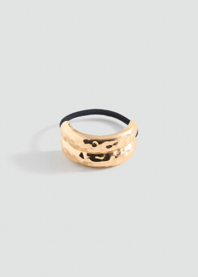 Mango Goma Aplique Metálico