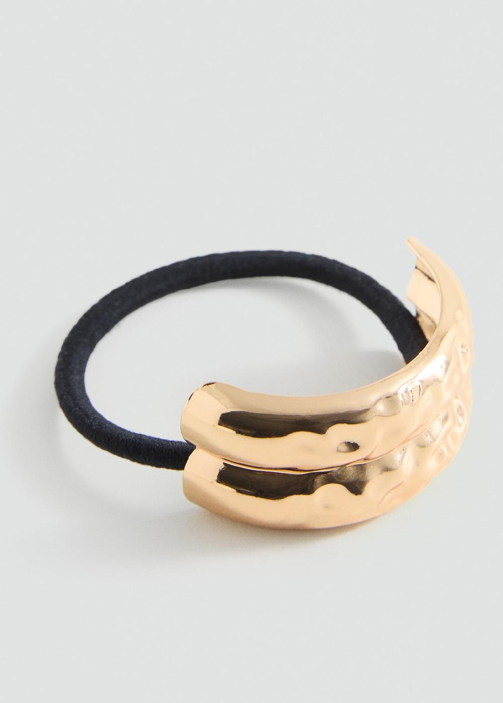 Mango Goma aplique metálico