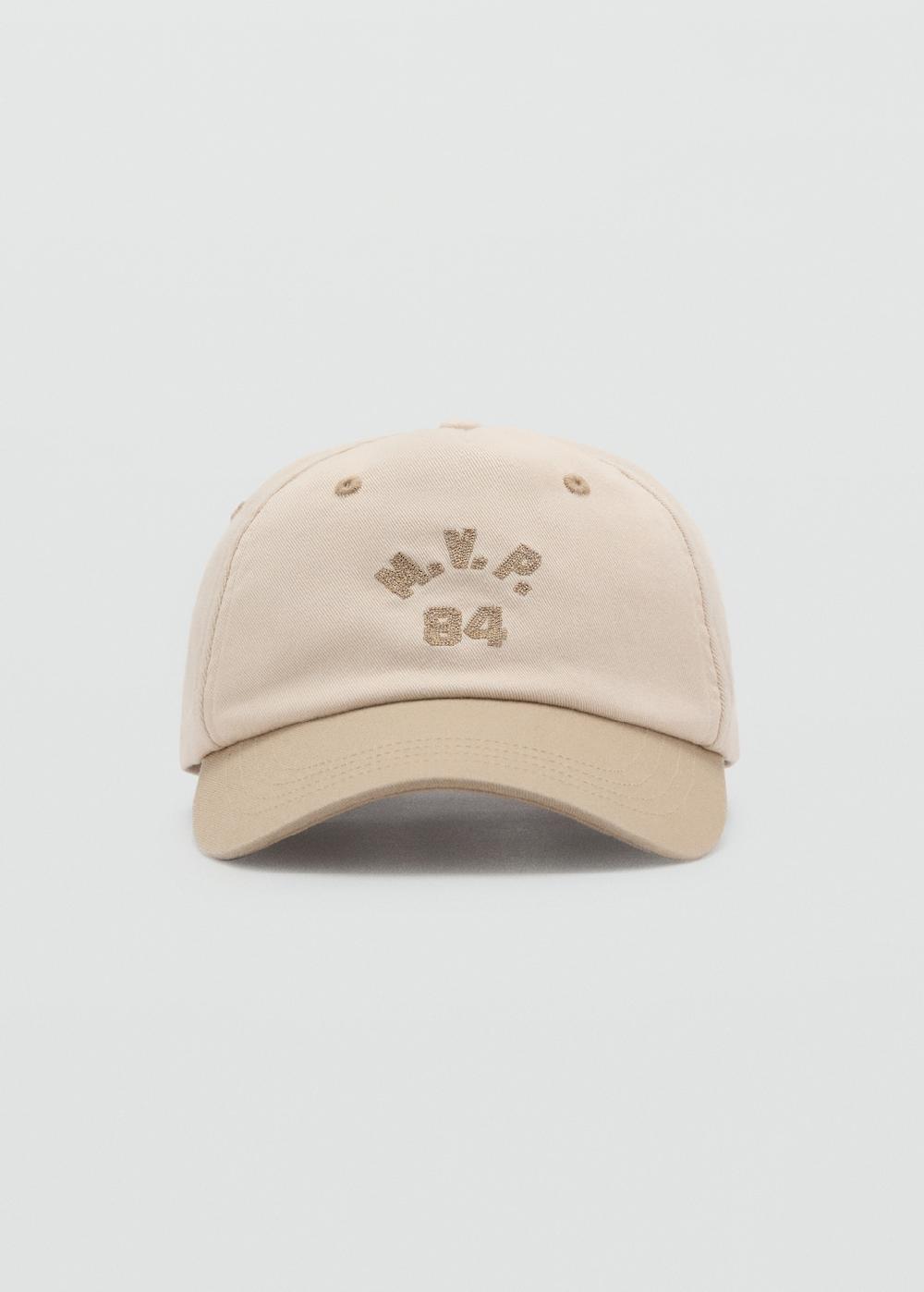 Mango Gorra algodón bordado
