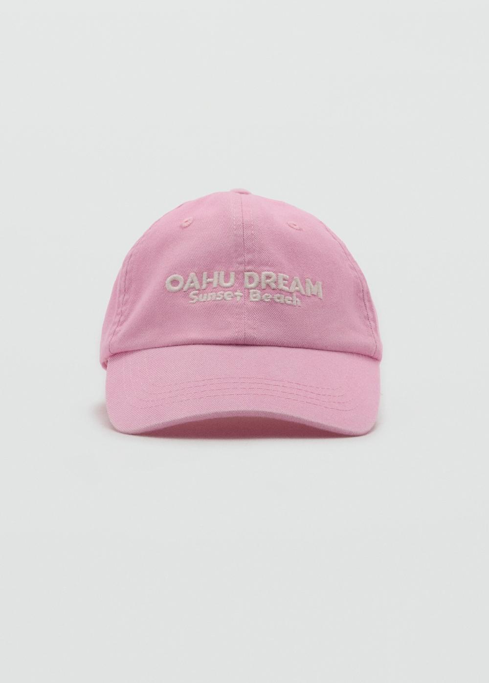 Mango Gorra visera bordado