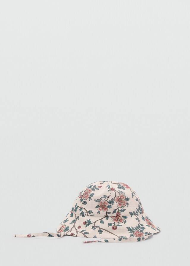 Mango Gorro Algodón Flores