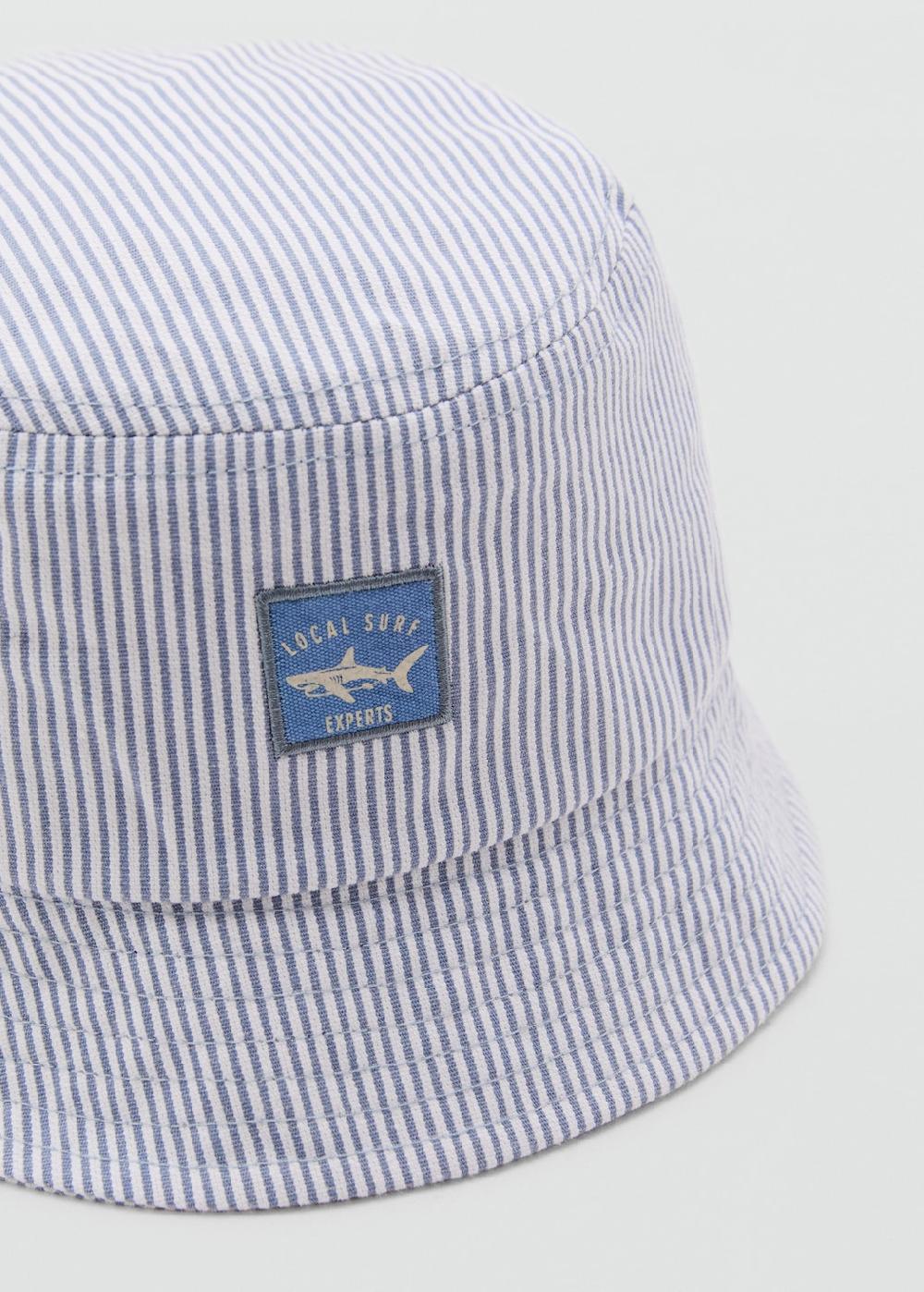 Mango Gorro bucket rayas