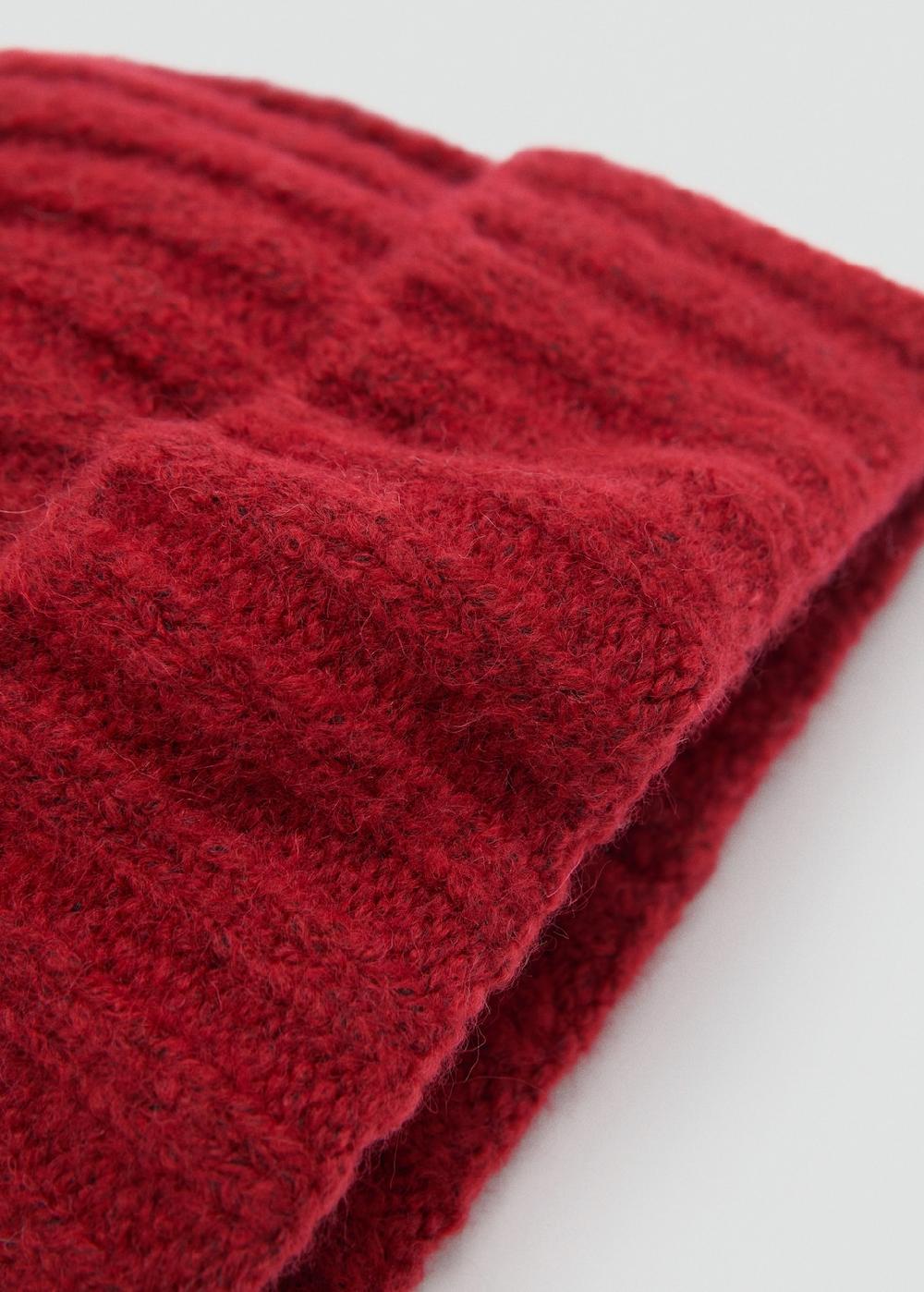 Mango Gorro punto canalé