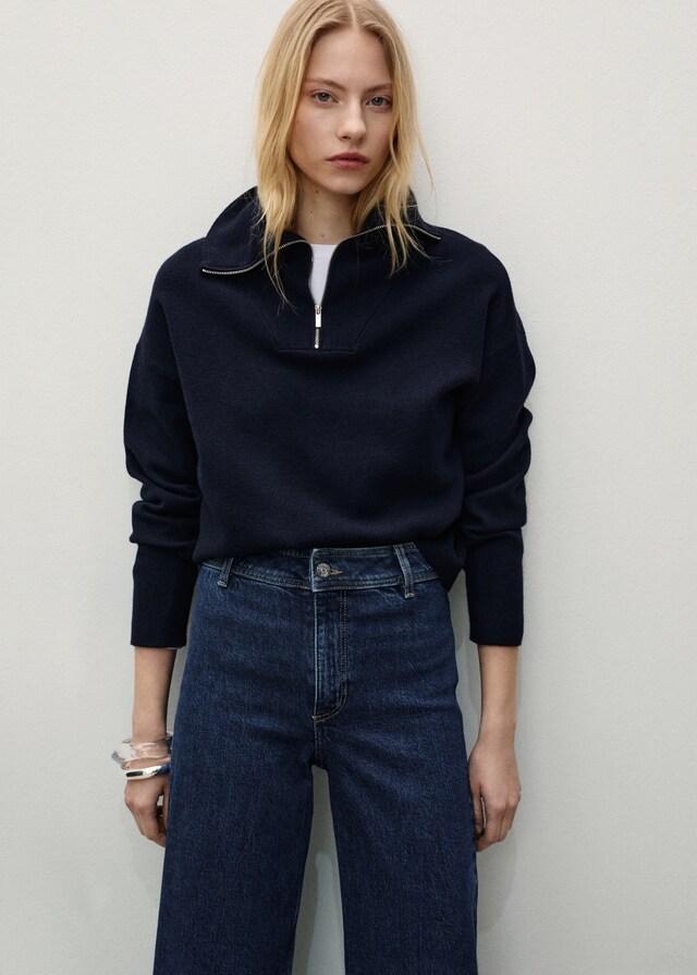 Mango Jeans Catherin Culotte Tiro Alto