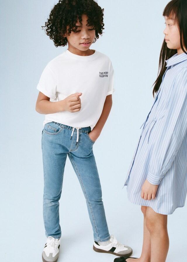 Mango Jeans Cintura Elástica