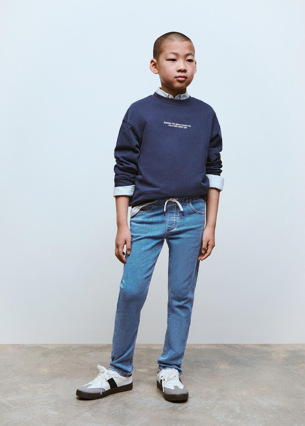 Mango Jeans cintura elástica