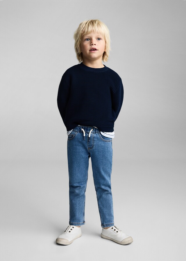 Mango Jeans Cintura Elástica Cordón