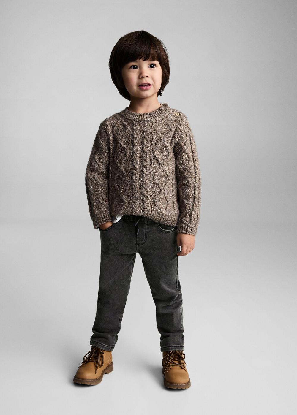 Mango Jeans cintura elástica cordón