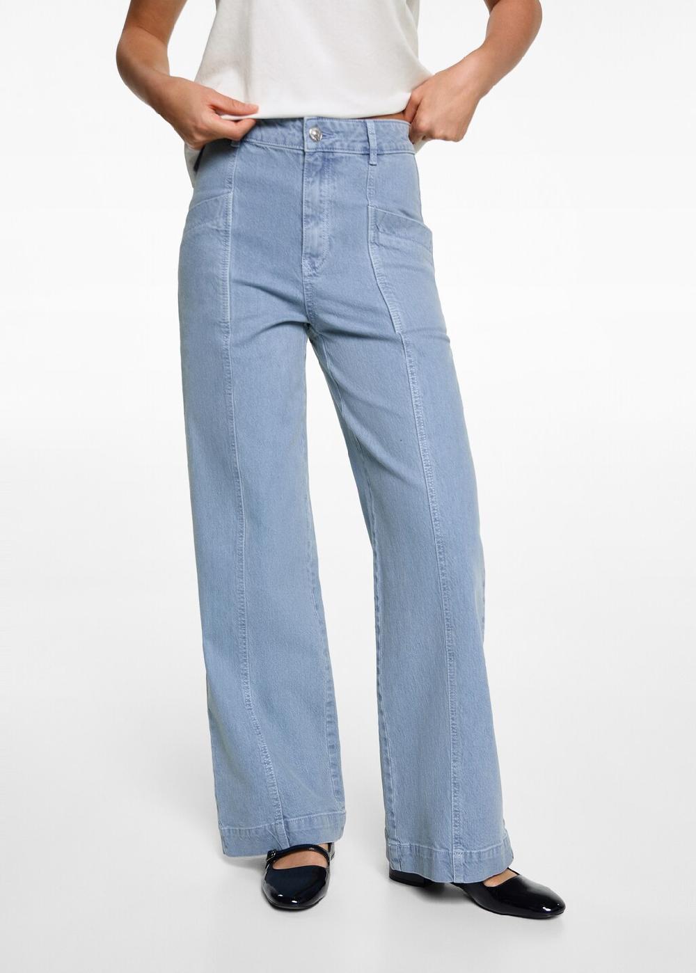 Mango Jeans culotte bolsillos