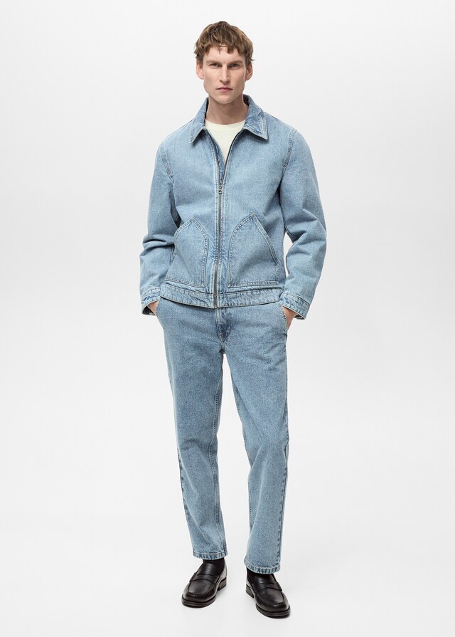 Mango Jeans Efecto Desgastado Straight Fit