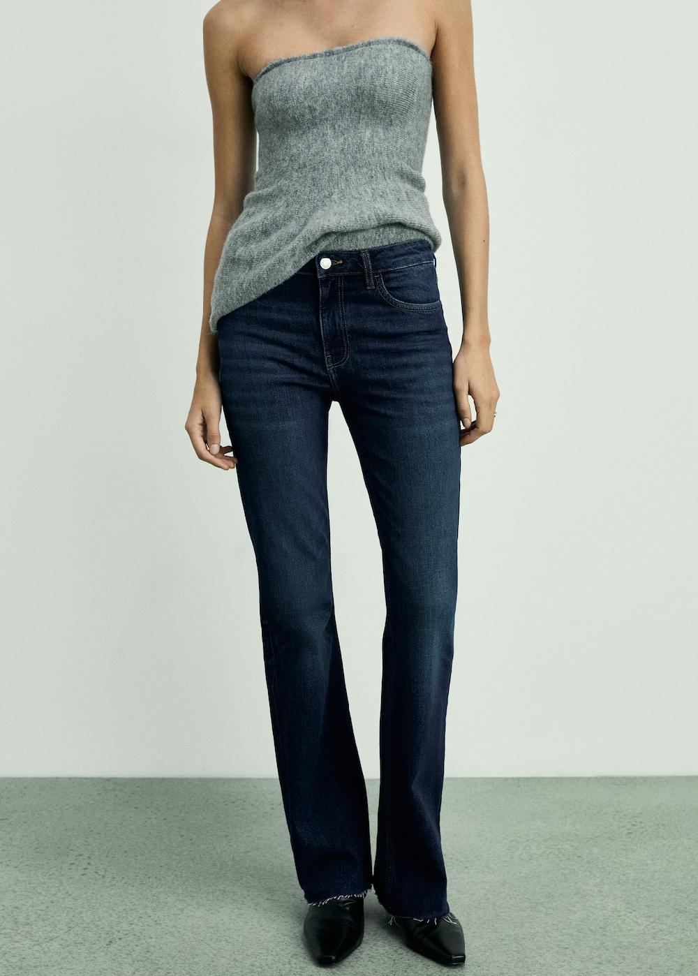 Mango Jeans Fiona flare tiro medio