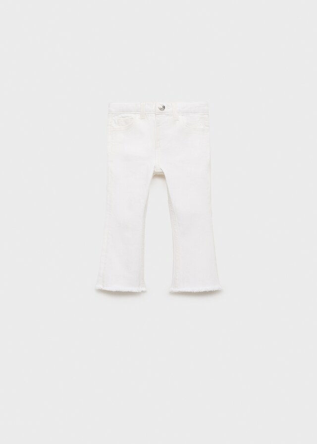 Mango Jeans Flare Bajo Deshilachado