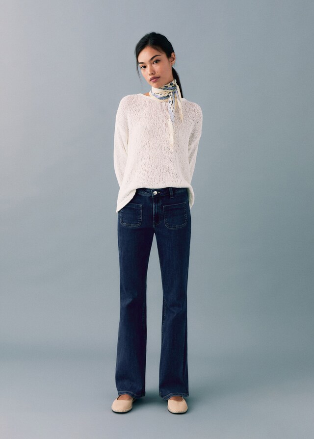 Mango Jeans Flare Bolsillos