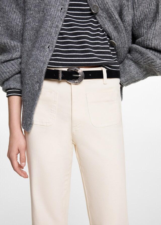 Mango Jeans Flare Bolsillos