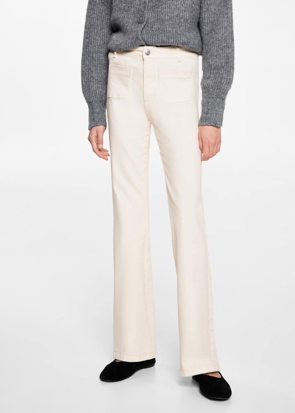Mango Jeans flare bolsillos