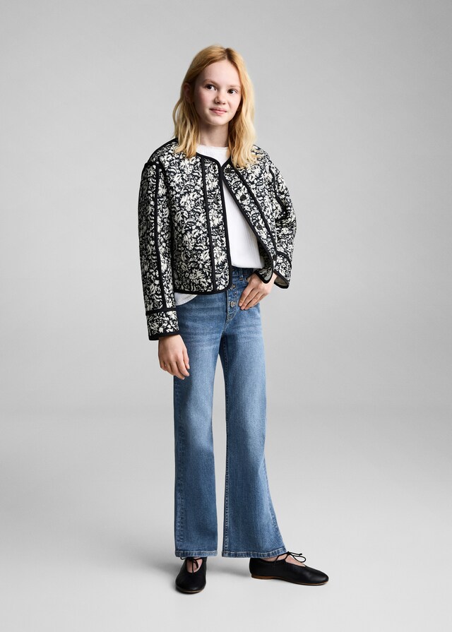 Mango Jeans Flare Botones