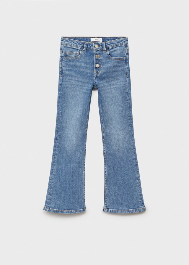 Mango Jeans Flare Botones
