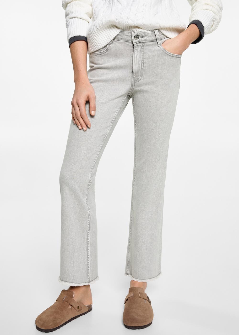 Mango Jeans flare crop