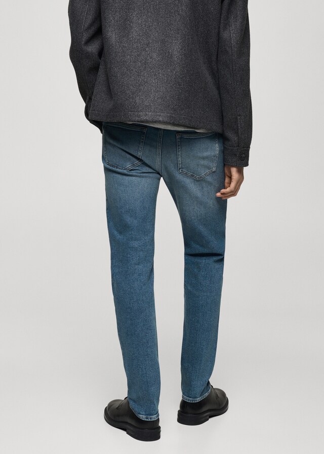 Mango Jeans Jan Slim Fit Lavado Medio Desgastado