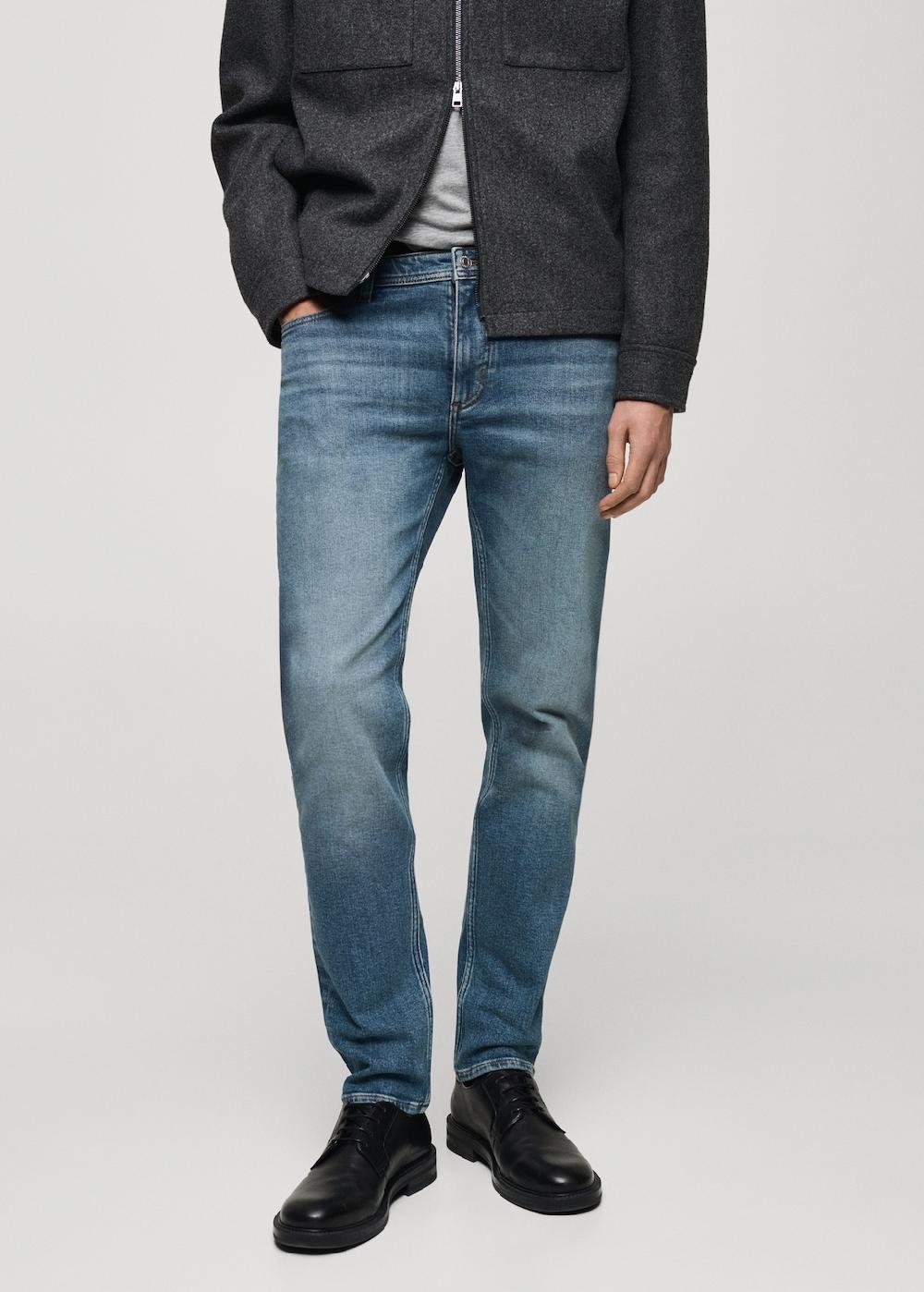 Mango Jeans Jan slim fit lavado medio desgastado