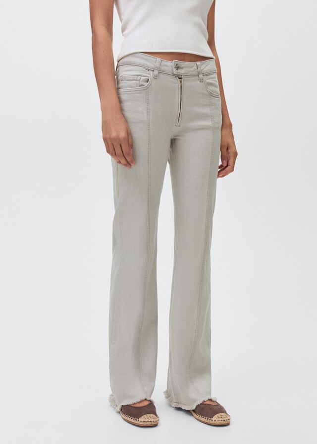 Mango Jeans Low Waist Costuras