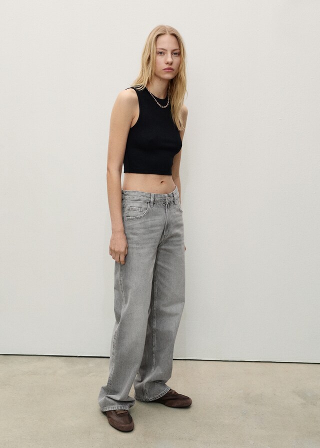 Mango Jeans Miami Rectos Tiro Medio