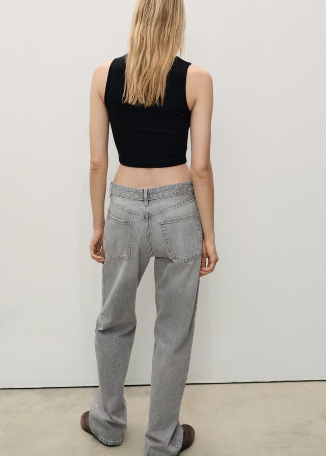 Mango Jeans Miami Rectos Tiro Medio