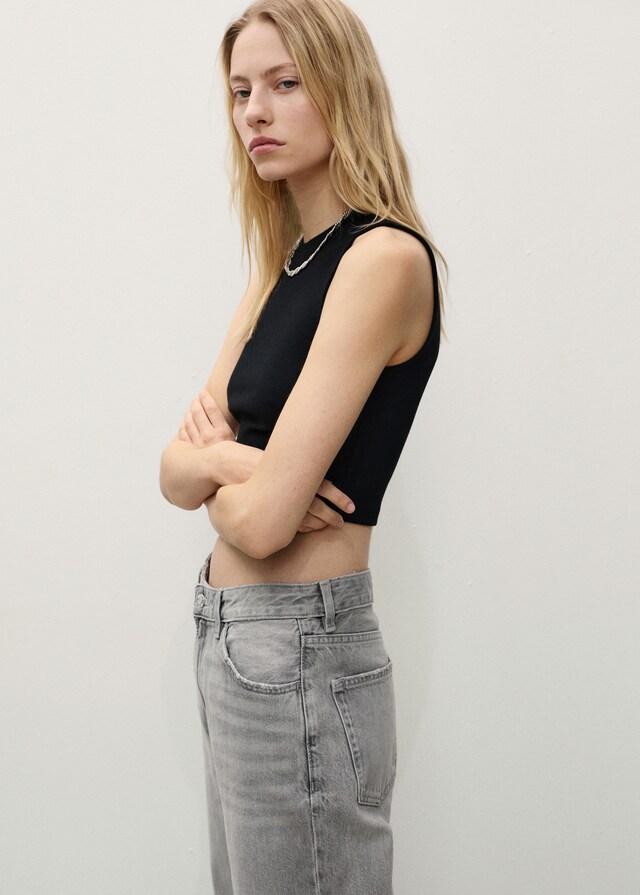 Mango Jeans Miami Rectos Tiro Medio