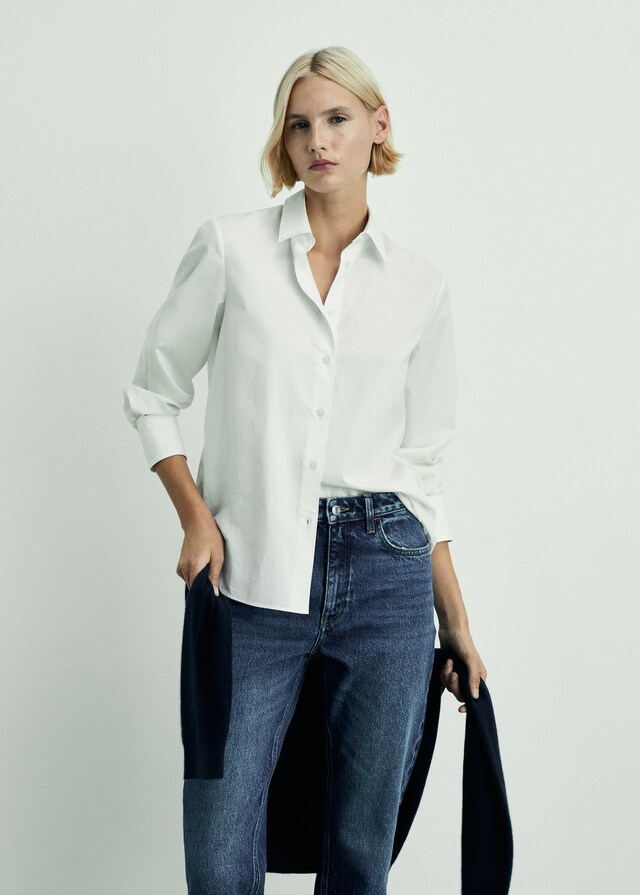 Mango Jeans Mom2000 Mom Tiro Alto