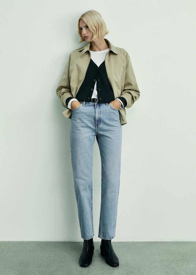 Mango Jeans Mom2000 Mom Tiro Alto