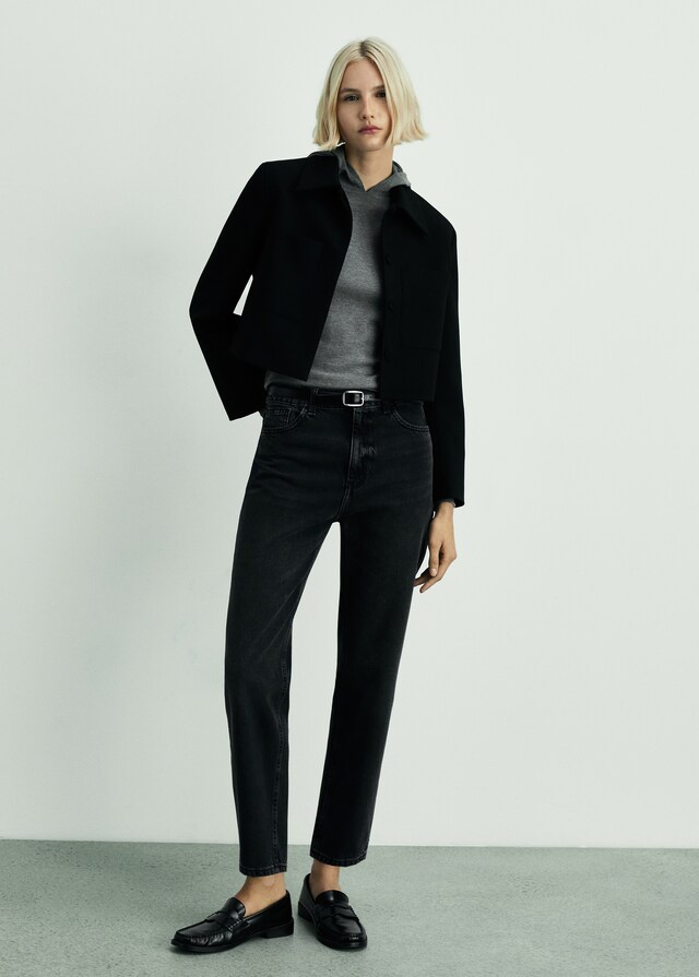 Mango Jeans Mom2000 Mom Tiro Alto