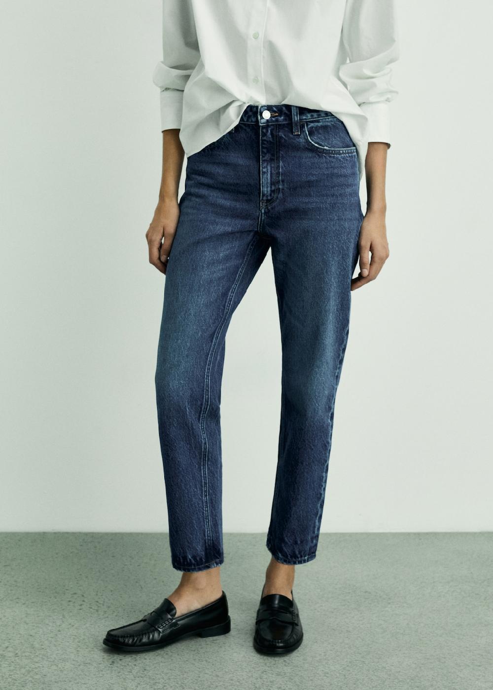 Mango Jeans Mom2000 mom tiro alto