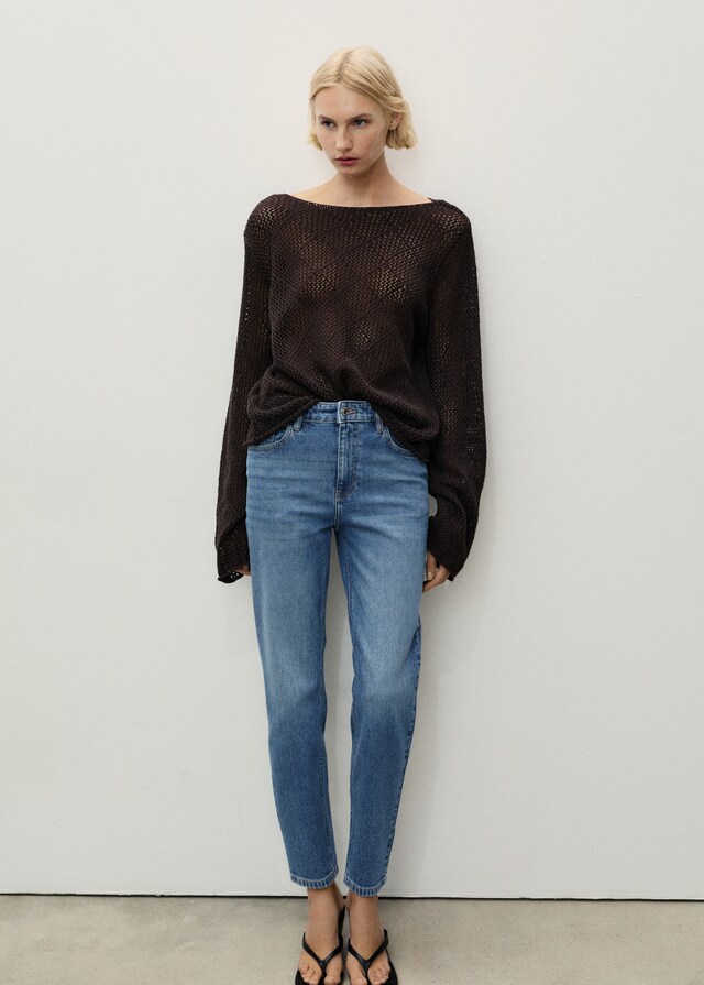 Mango Jeans Newmom Confort Tiro Alto