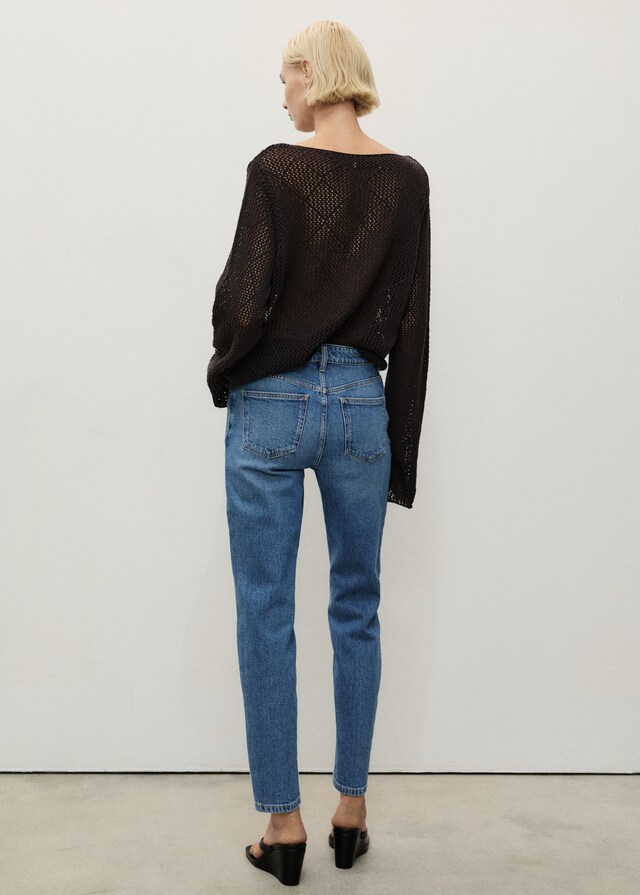 Mango Jeans Newmom Confort Tiro Alto