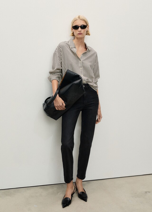 Mango Jeans Newmom Confort Tiro Alto