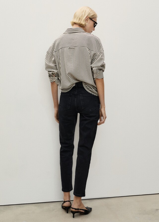 Mango Jeans Newmom Confort Tiro Alto