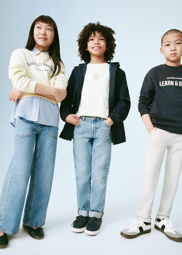 Mango Jeans Rectos Bajo Vuelta