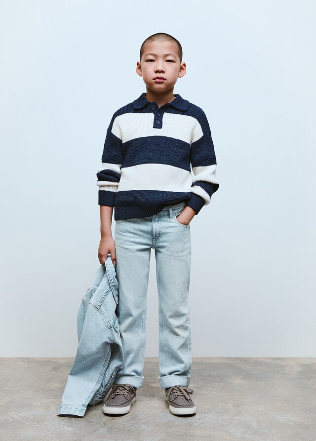 Mango Jeans Rectos Bajo Vuelta