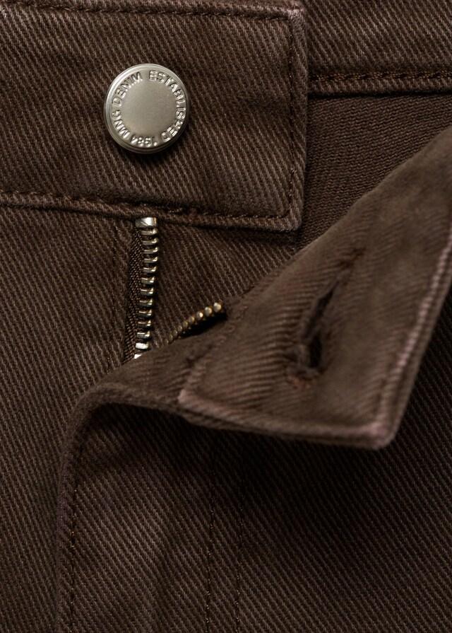 Mango Jeans Rectos Tiro Alto