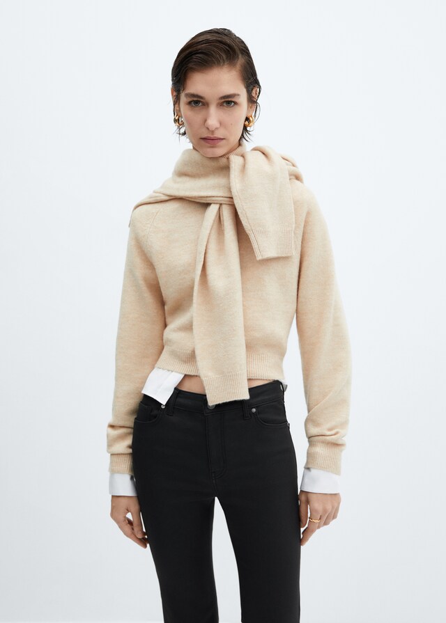 Mango Jeans Sienna Flare Crop Encerados