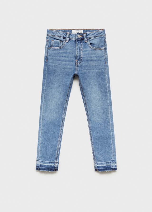 Mango Jeans Skinny Bajo Deshilachado