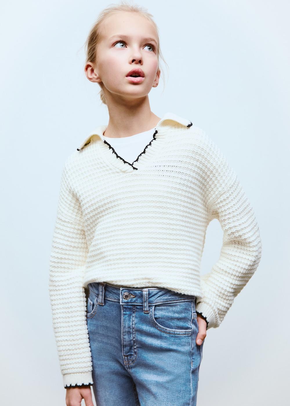 Mango Jeans skinny bajo deshilachado