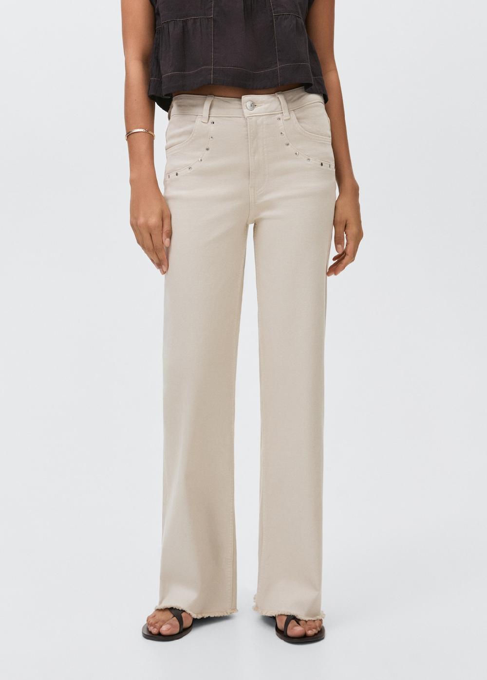 Mango Jeans straight tachuelas