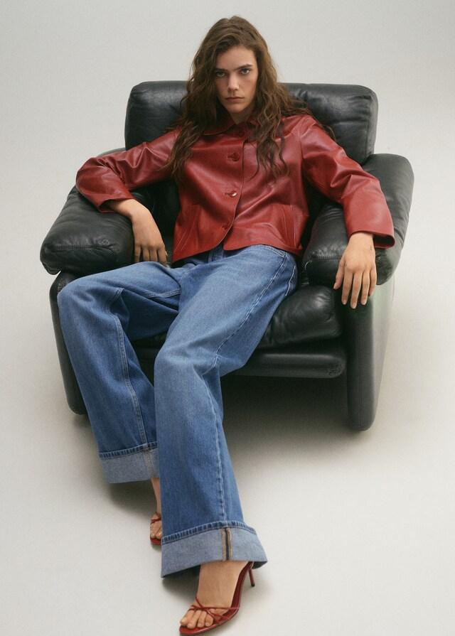 Mango Jeans Wideleg Bajo Vuelto